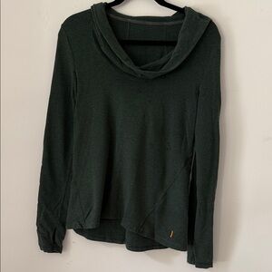 Dark Green Cowl Neck Sweater